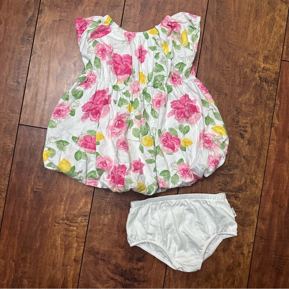 Burts Bee’s Organic Cotton Floral Dress - 6-9 months - Picture 2 of 2